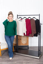 Just Saying Fall Dolman Top