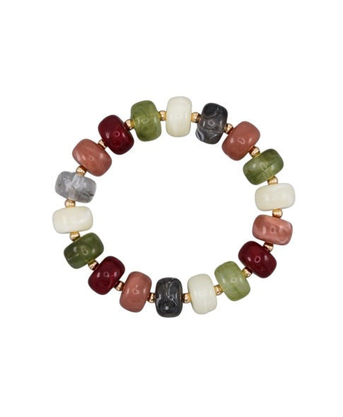 Rondelle Beaded Ball Bracelet