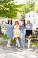 As If Strapless Denim Top-10