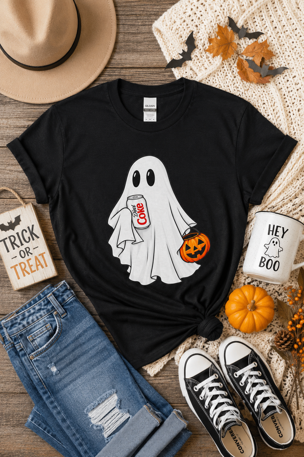 Diet Coke Ghost Graphic Tee