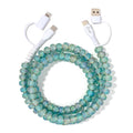 Beaded Phone Charger Mermaid Mint