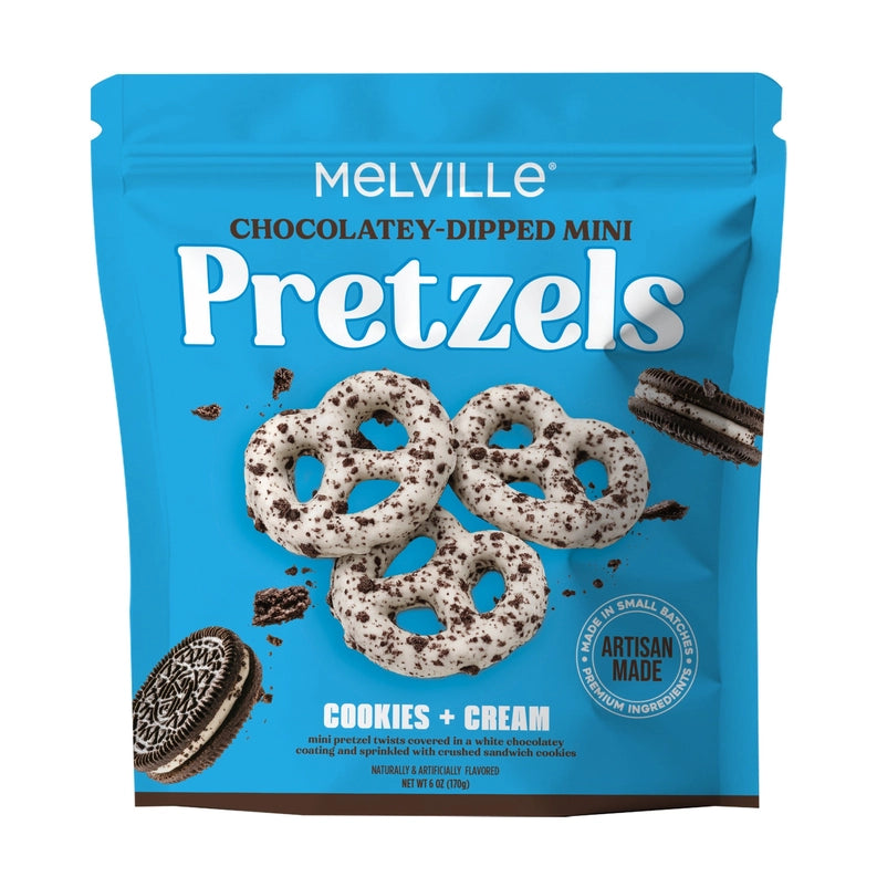 Chocolatey Dipped Mini Pretzels