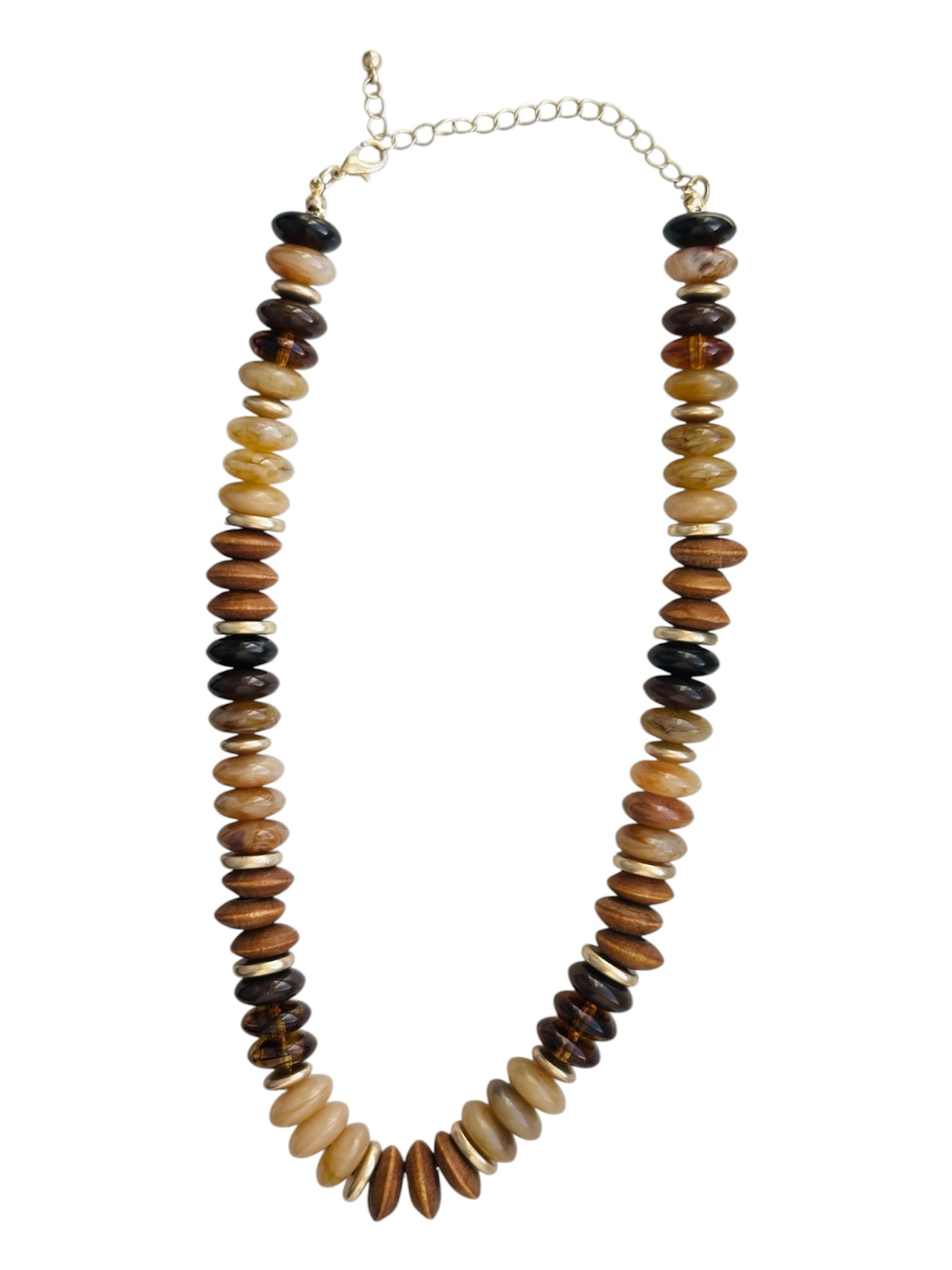 Multi Shape Mixed Bead Necklace