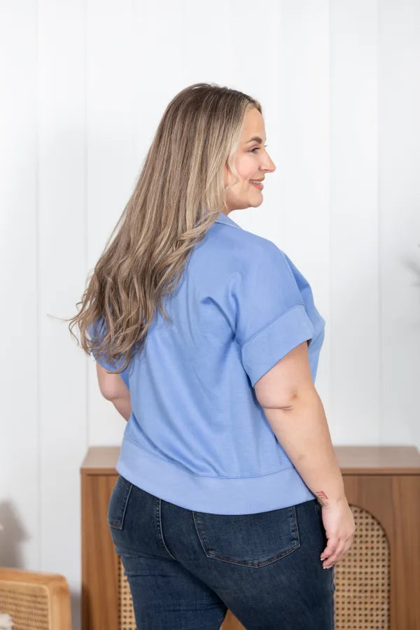 Do Me A Solid Half Zip Top