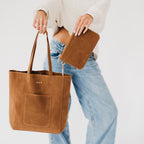 Dawn Suede Carryall Tote