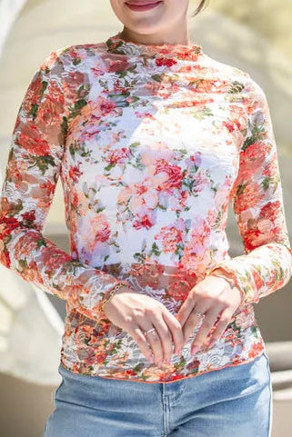 Ember Lace Sheer Top