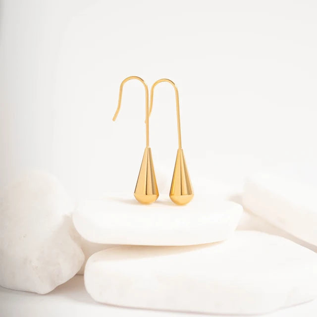 18K Stainless Steel Drop Earrings