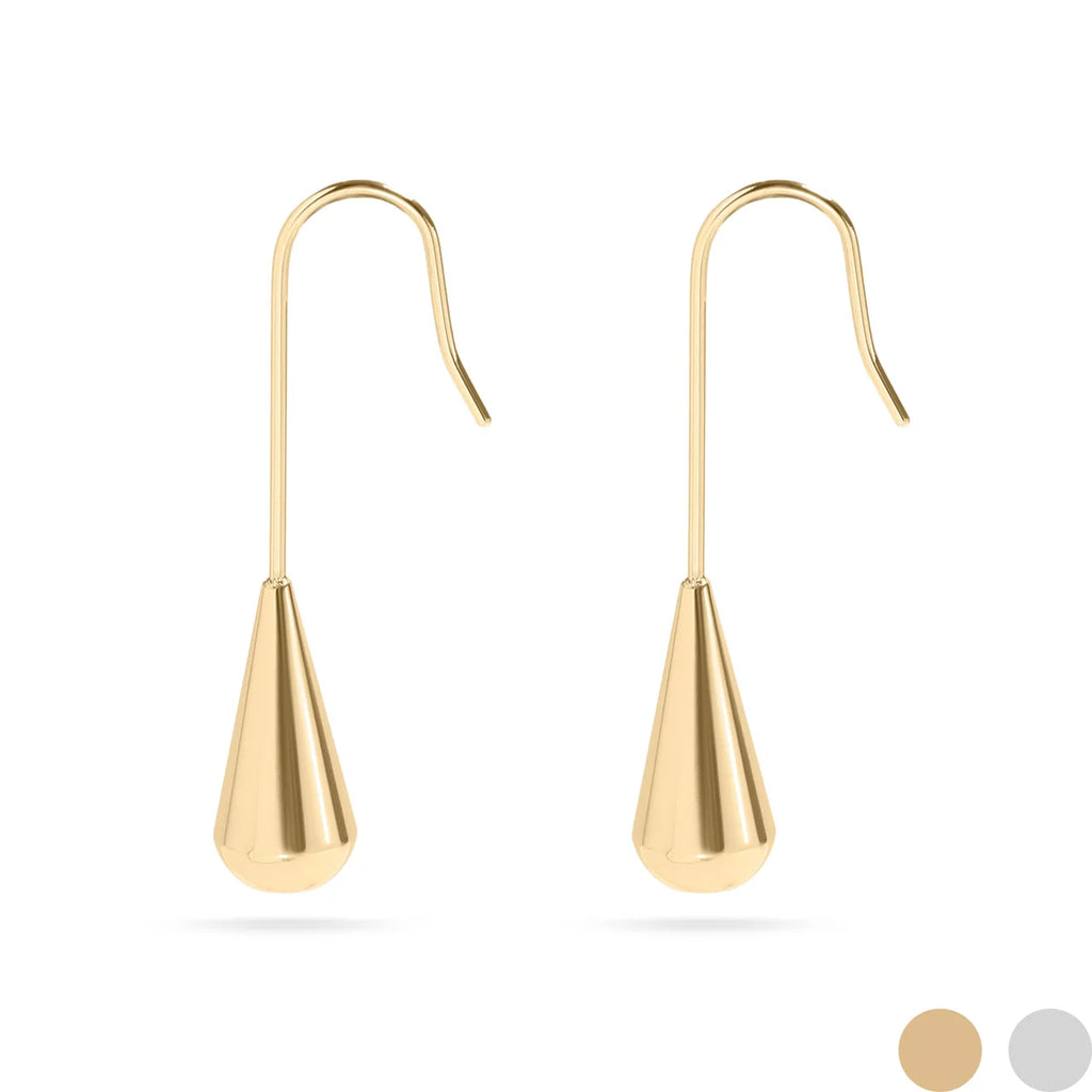 18K Stainless Steel Drop Earrings