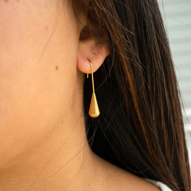 18K Stainless Steel Drop Earrings