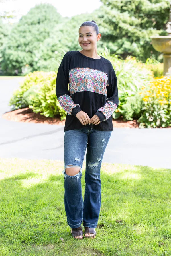 Floral Tour Top – Kali Rose Boutique