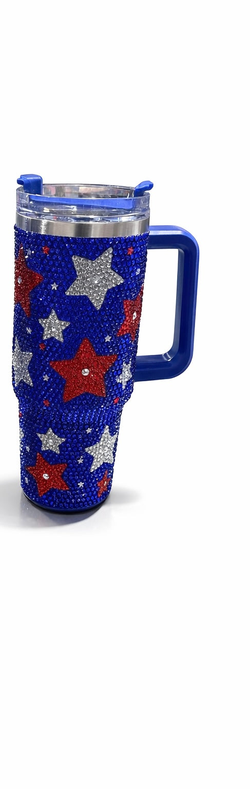 Stars And Stripes Sparkle Tumbler