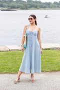 Good Energy Denim Maxi Dress