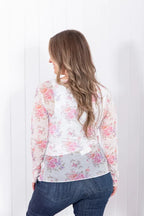 Garden Whisper Sheer Top
