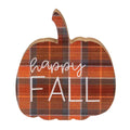 Fall Plaid Pumpkin Sitters