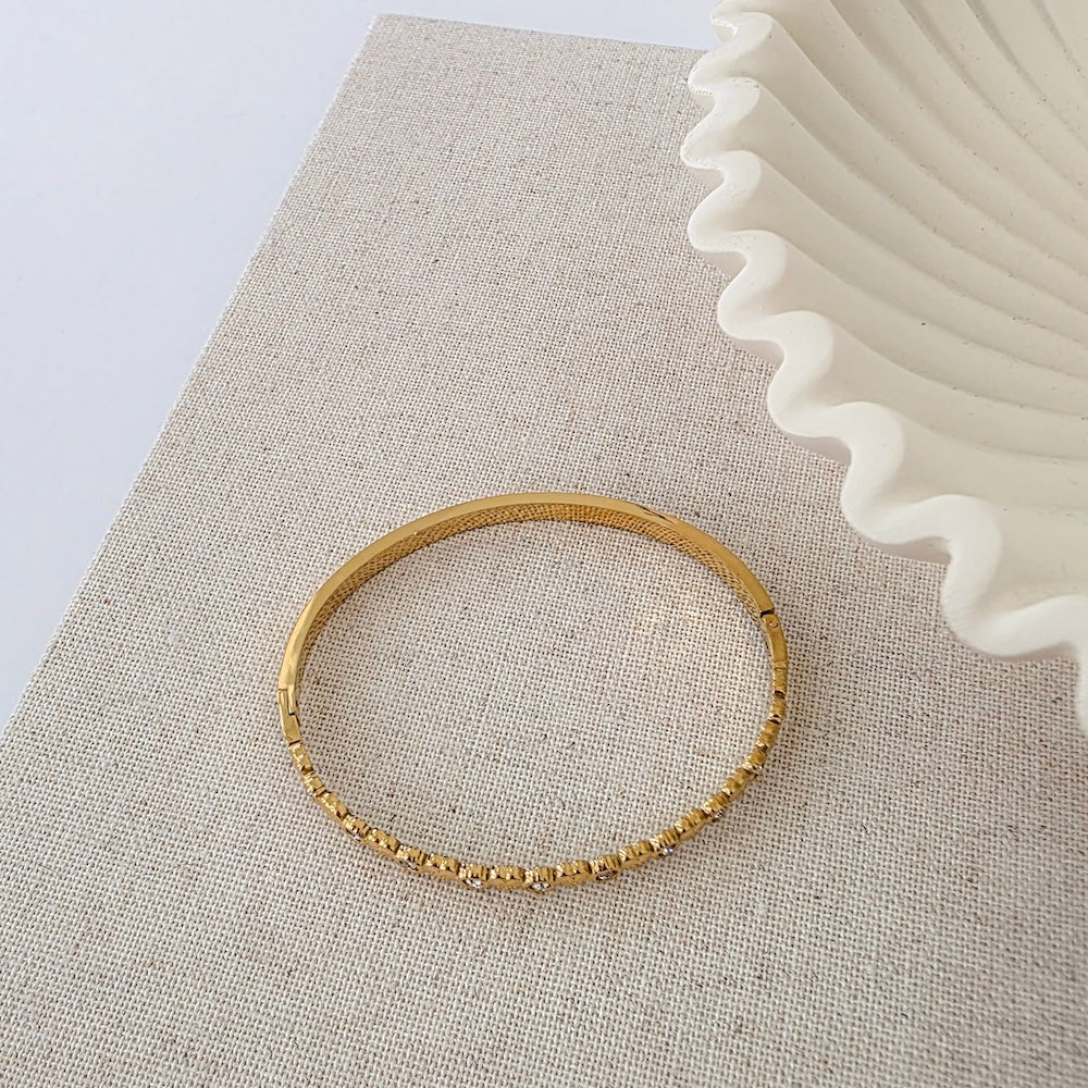 Hearts & Diamonds Hinge Bracelet - WATERPROOF-Bracelet-Pretty Simple
