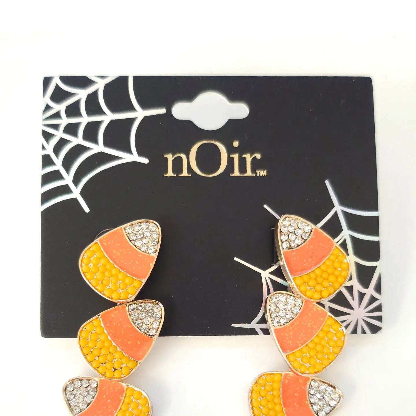 Halloween 3 Candy Corn Drop Earring