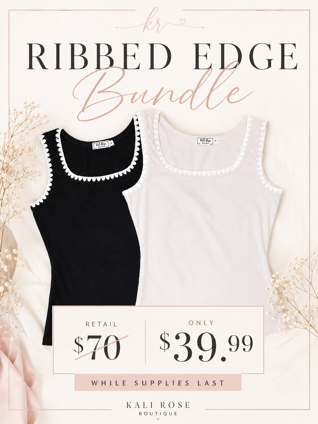 Ribbed Edge Tank Bundle