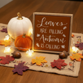 Leaves Are Falling Box Sign