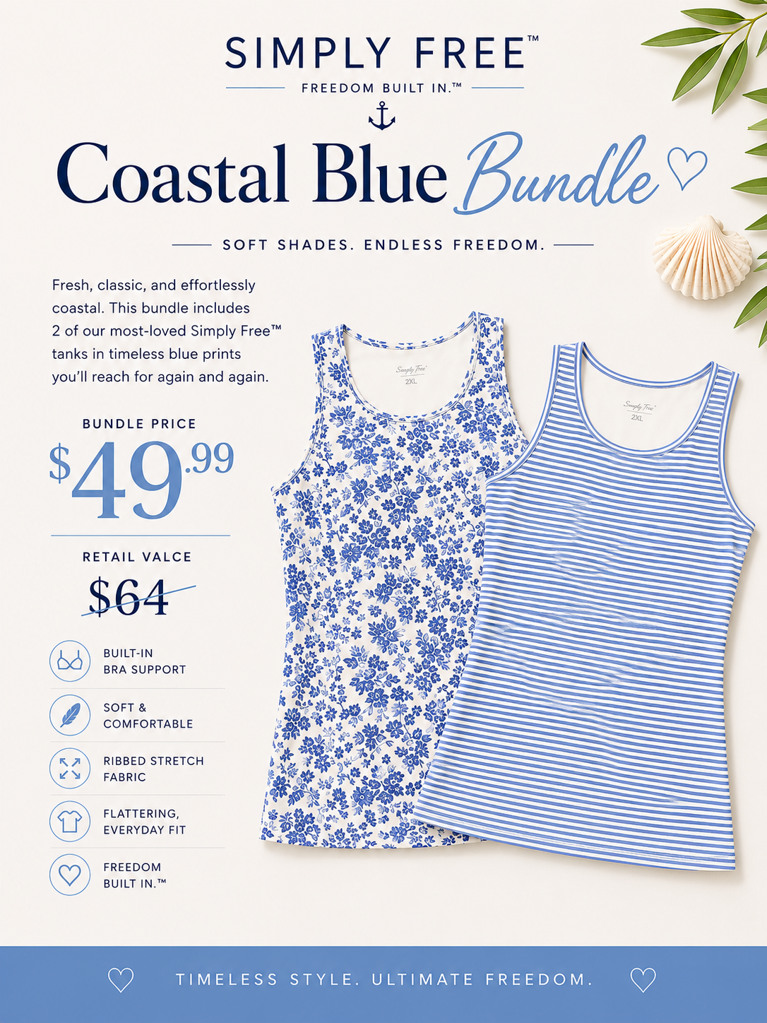 Simply Free Coastal Blue Bundle