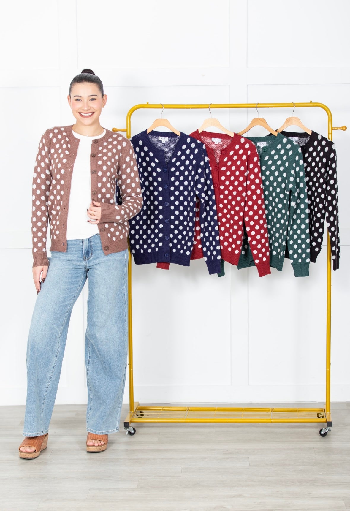 The Dotty Long sleeve Cardigan