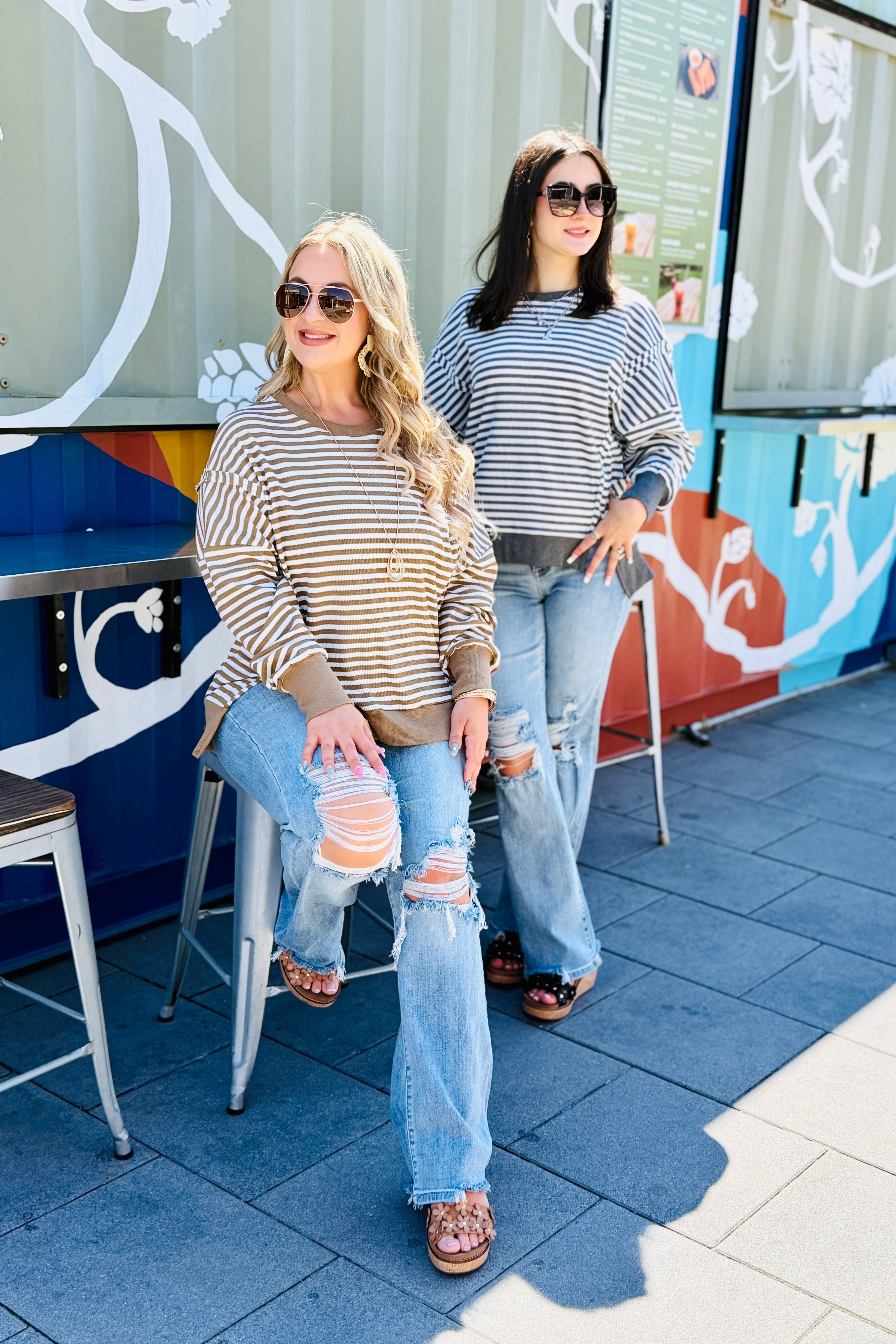 Sunny Days Striped Pullover
