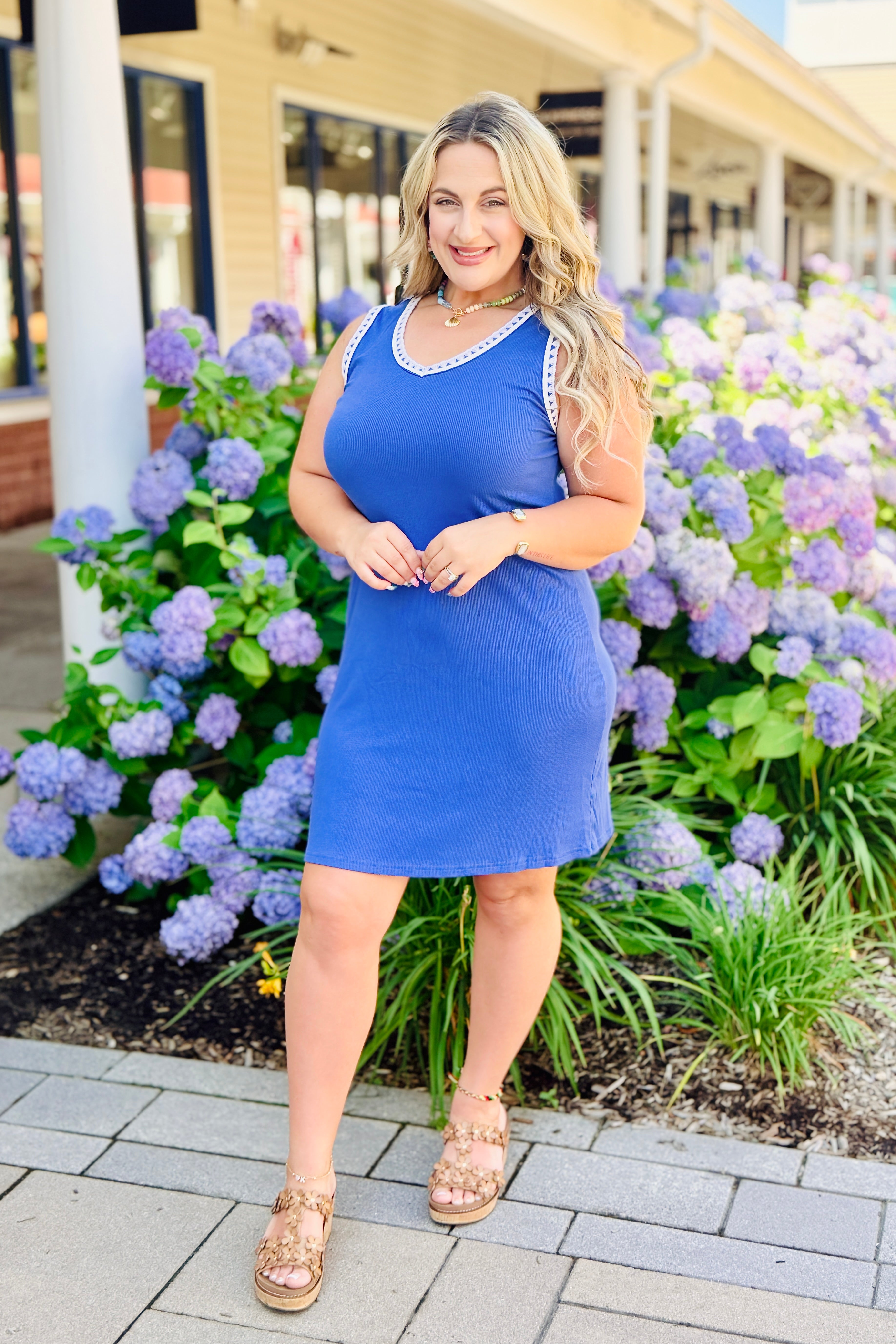 Making Moves Ribbed Dress