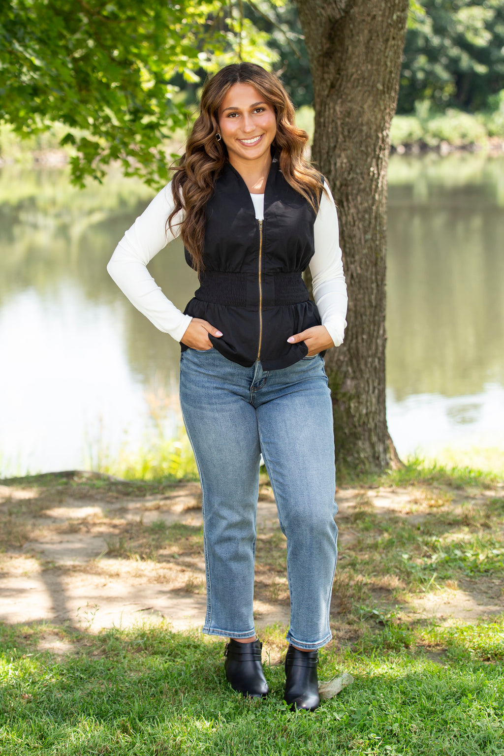 The Peg Tummy Control Ankle Straight Judy Blue Jeans