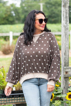 Oversized Polka Dot Pullover