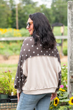 Oversized Polka Dot Pullover