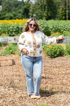 Polka Dot Sweater Cardigan