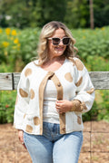 Polka Dot Sweater Cardigan