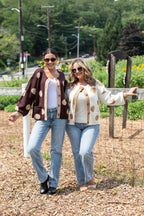 Polka Dot Sweater Cardigan
