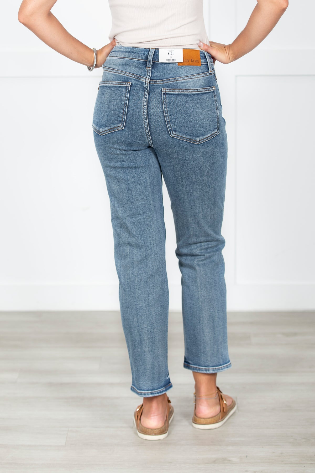 The Peg Tummy Control Ankle Straight Judy Blue Jeans