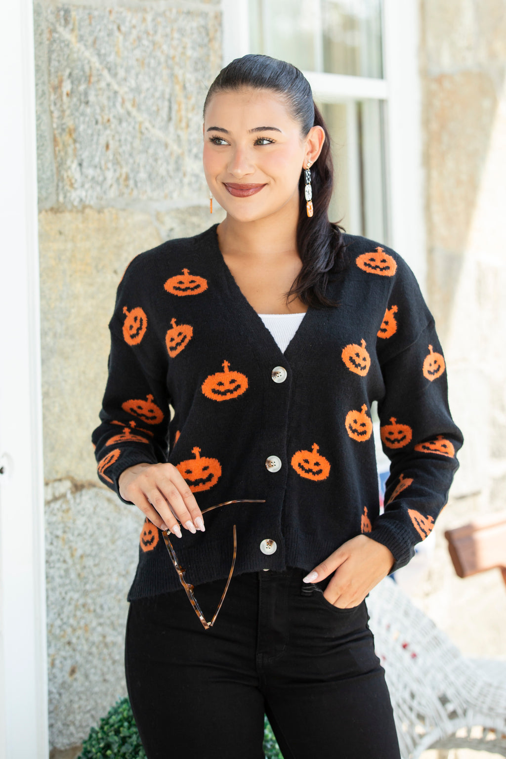 Jack O Lantern Lane Cardigan