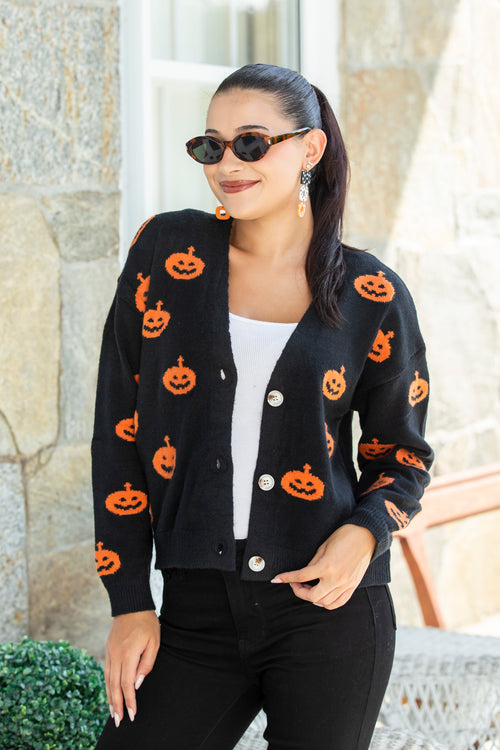 Jack O Lantern Lane Cardigan