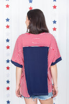 Stars And Stripes Patchwork Top