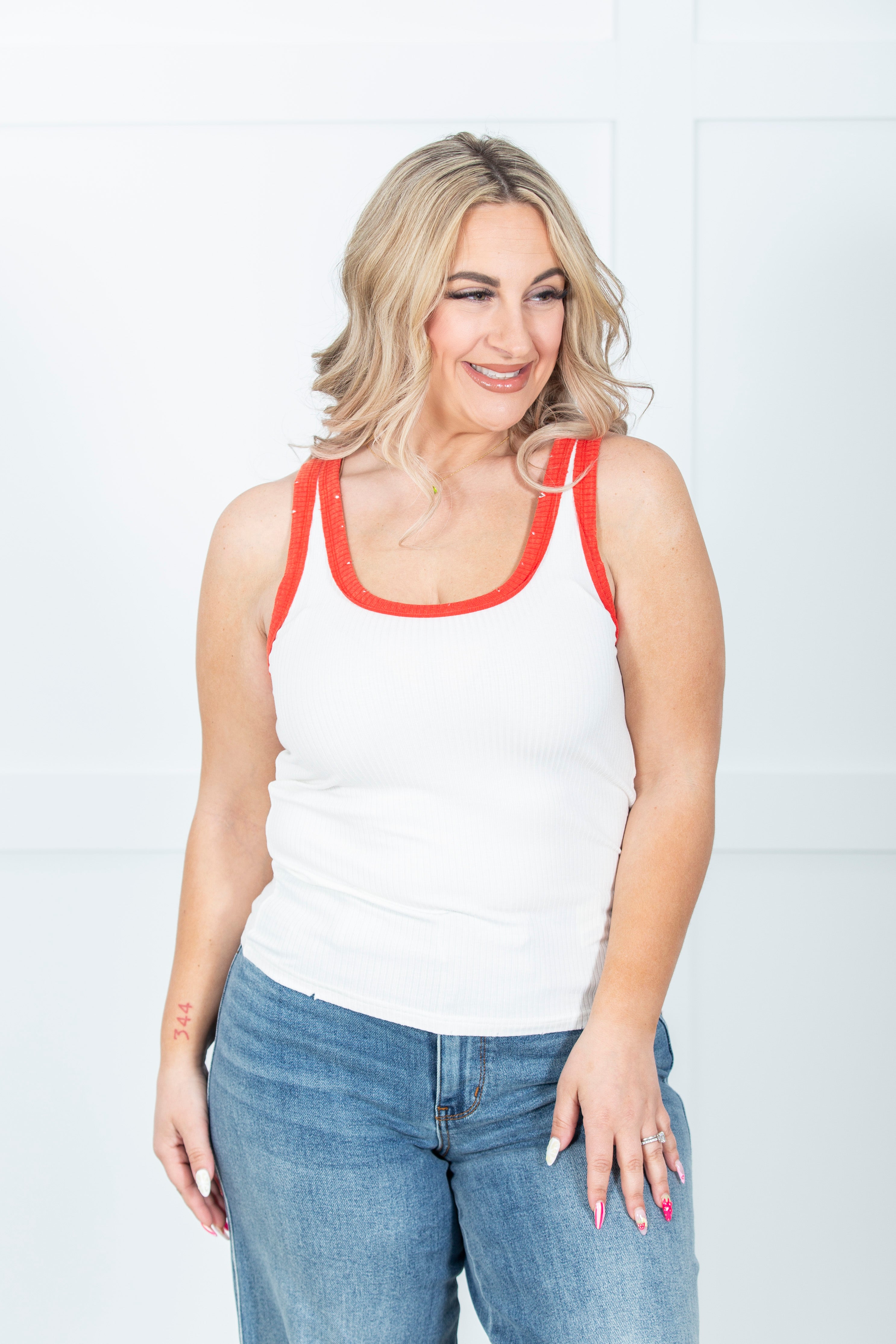 Retro Trim Tank Top