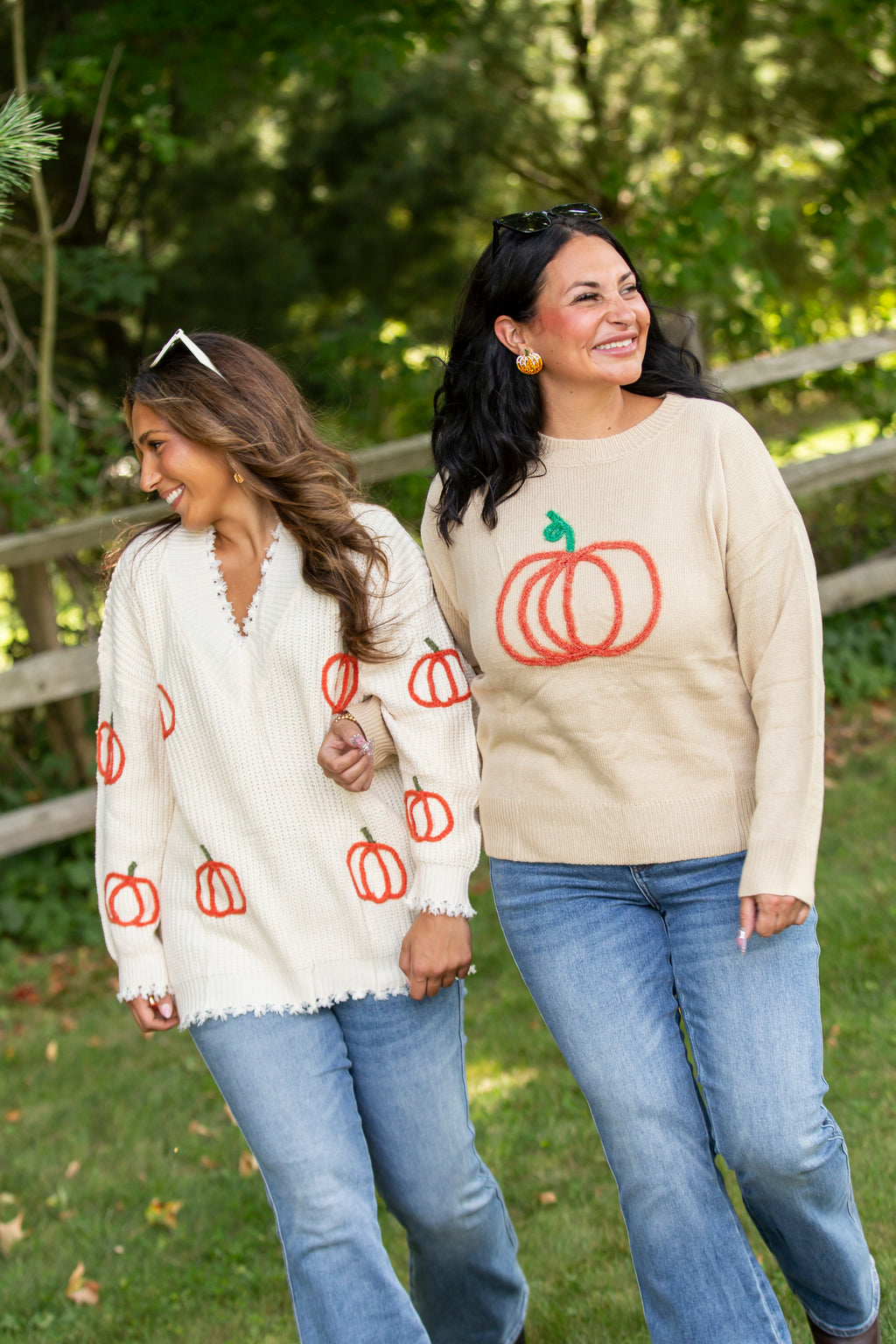 Pumpkin Charm Knit Sweater