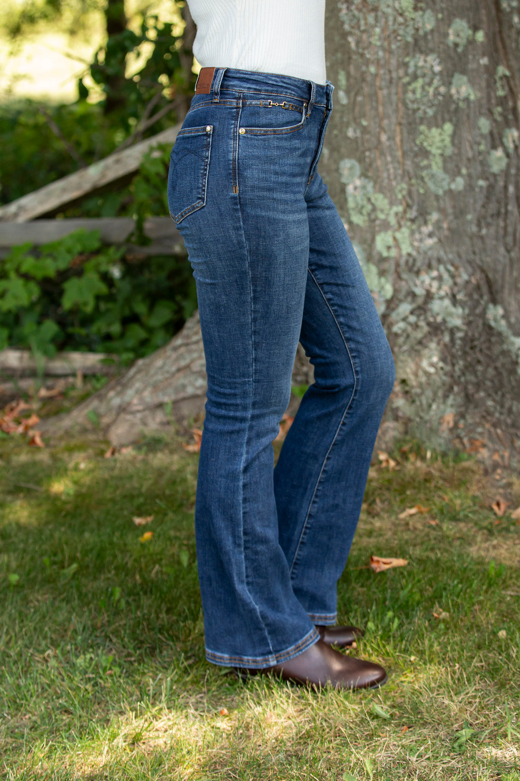 The Georgia Mid Rise Judy Blue Bootcut Jeans
