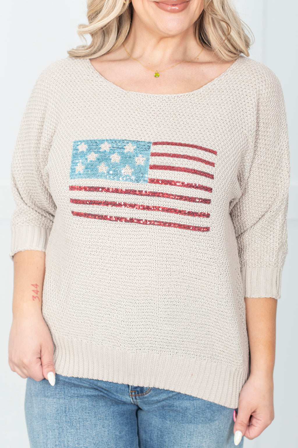 Star Spangled Drip Top