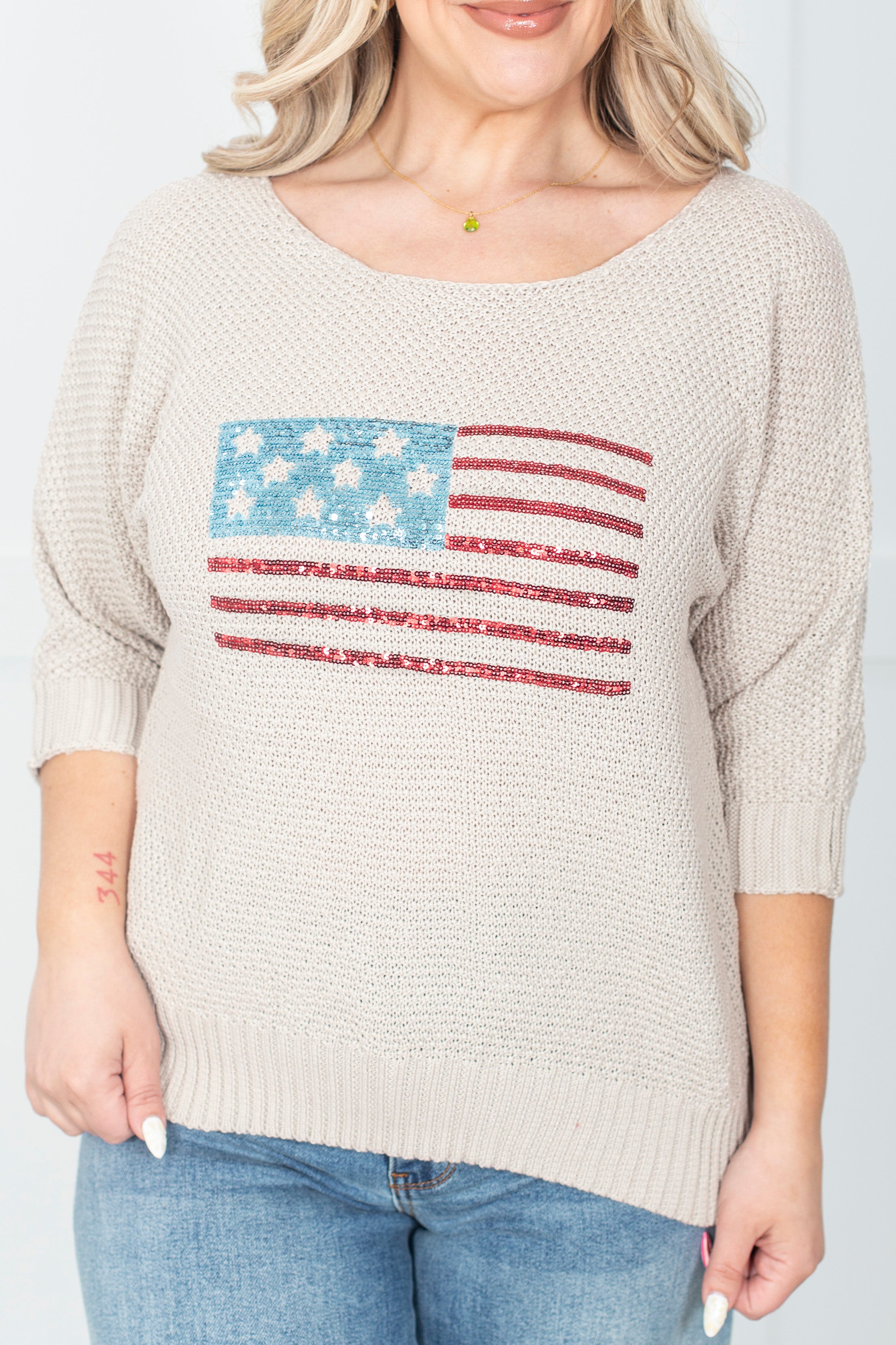 Star Spangled Drip Top
