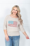 Star Spangled Drip Top