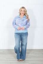 Bluebell Paisley Half Zip