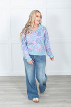 Bluebell Paisley Half Zip
