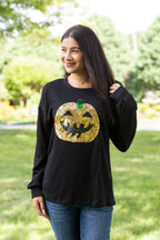 Jazzed Up Jack O Lantern Top