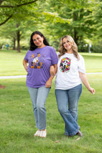 Floral Ghost Face Graphic Tee