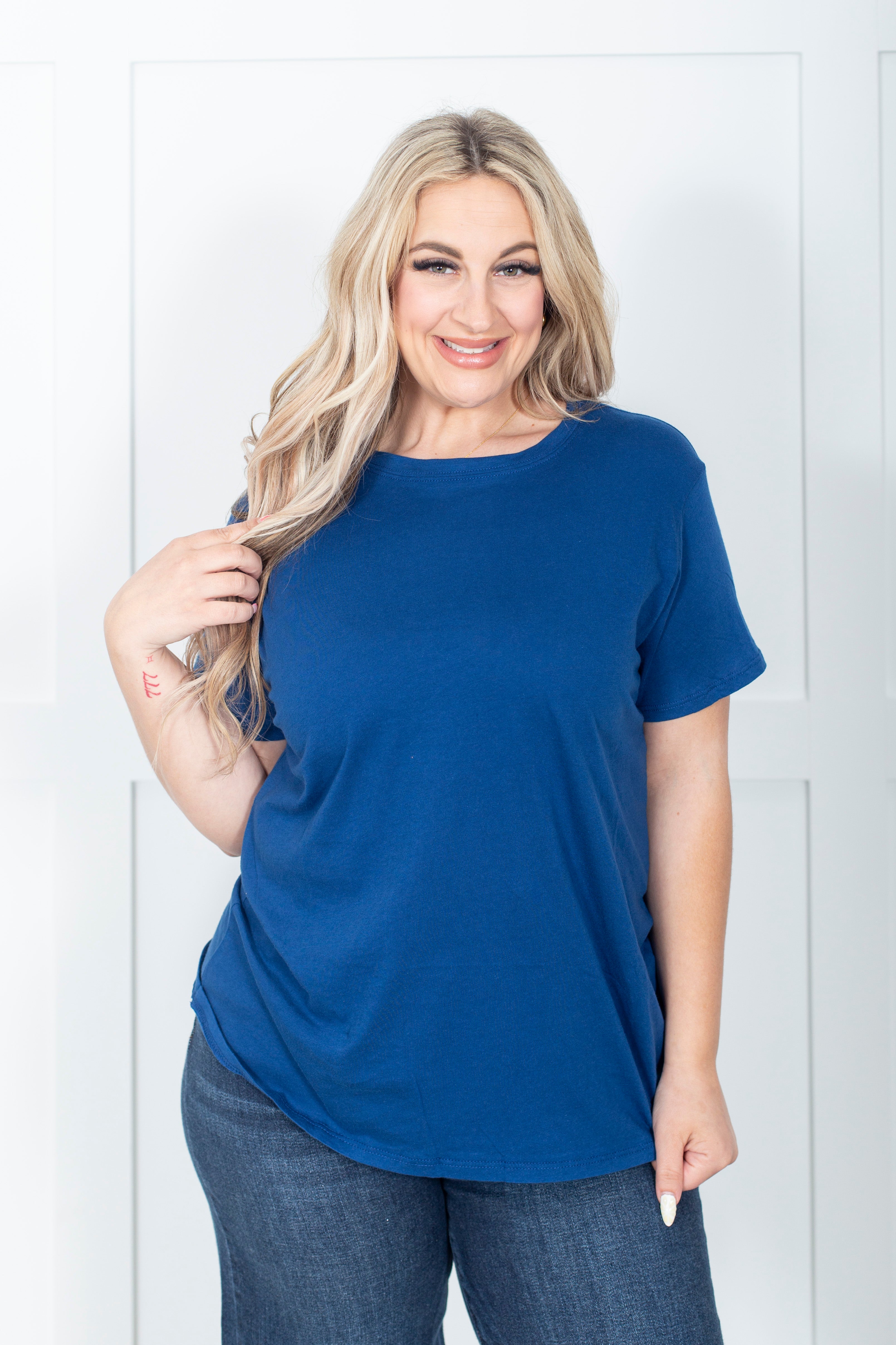 Boyfriend Round Neck Tee