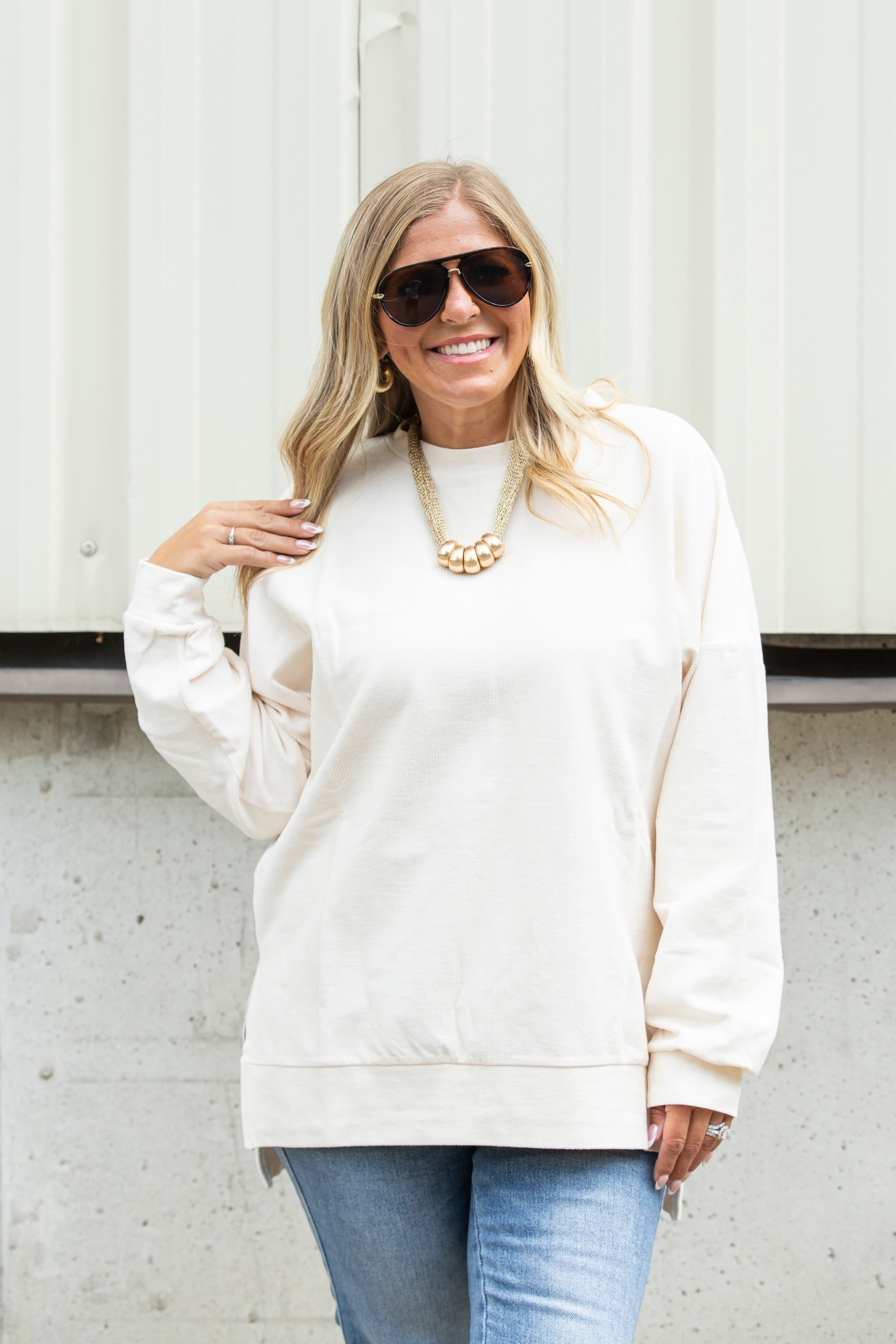 Next Level Corded Pullover