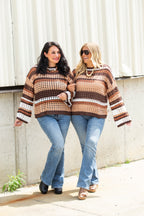 Java Chip Open Knit Sweater