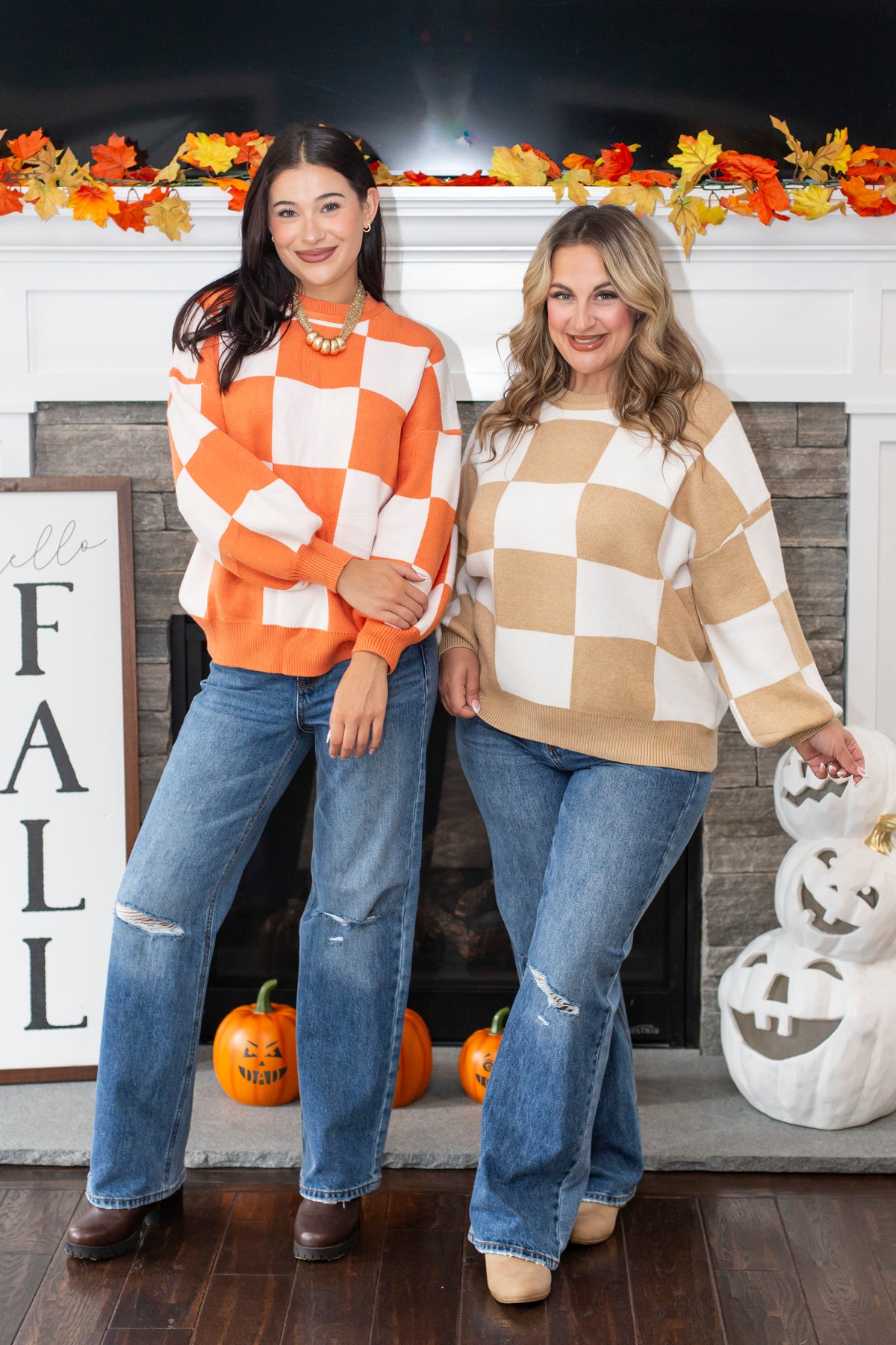 Staying In Check Pullover